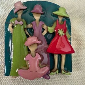Colorful Ladies Brooch